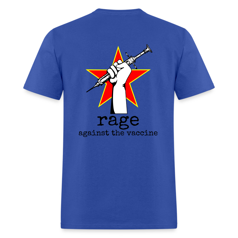 rage against the vaccine - royal blue