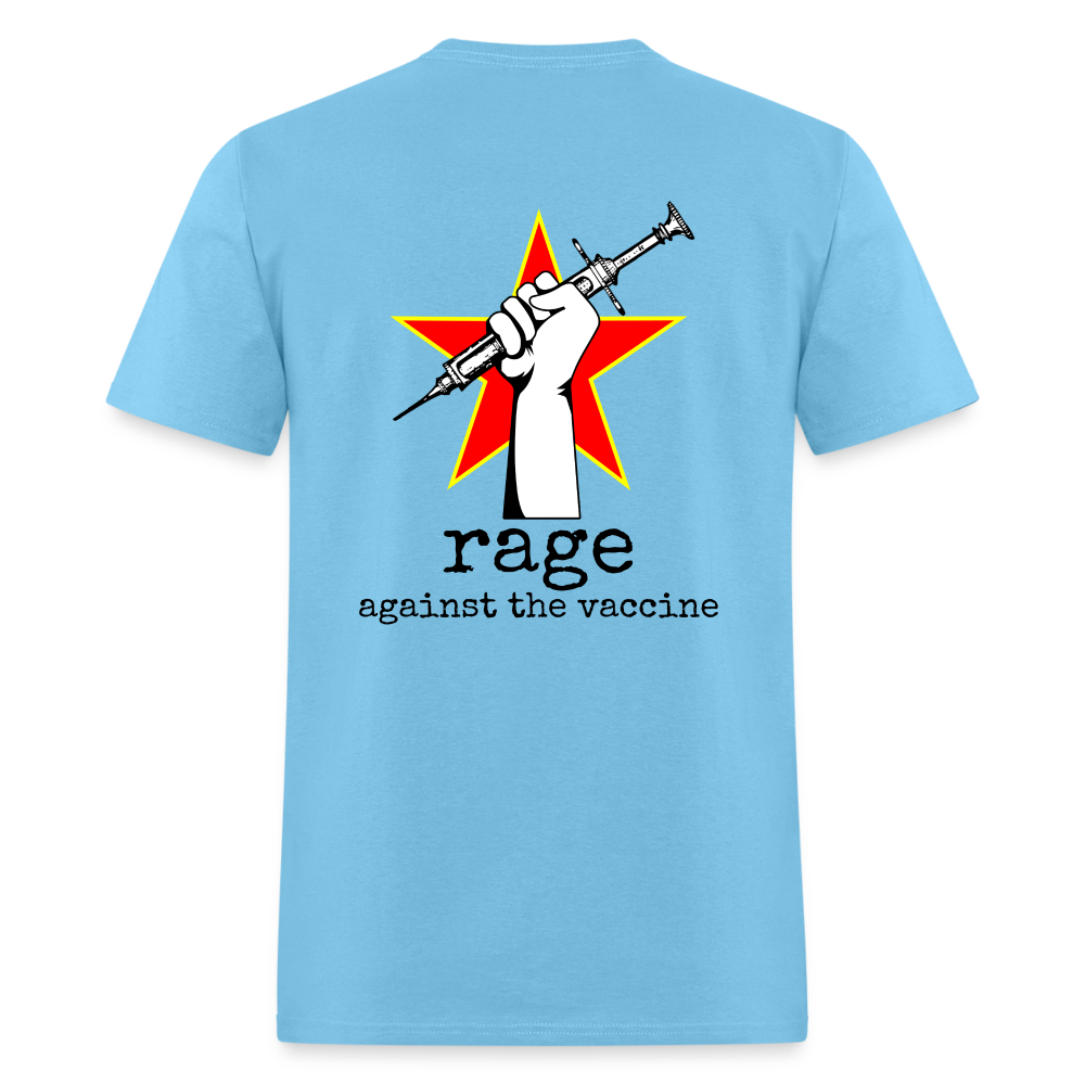 rage against the vaccine - aquatic blue